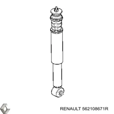 Стойка амортизатора задняя Renault (RVI) 562108671R цена, от 96.82 USD