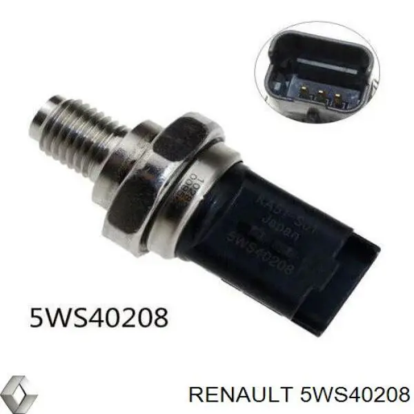 5WS40208 Renault (RVI) датчик давления топлива