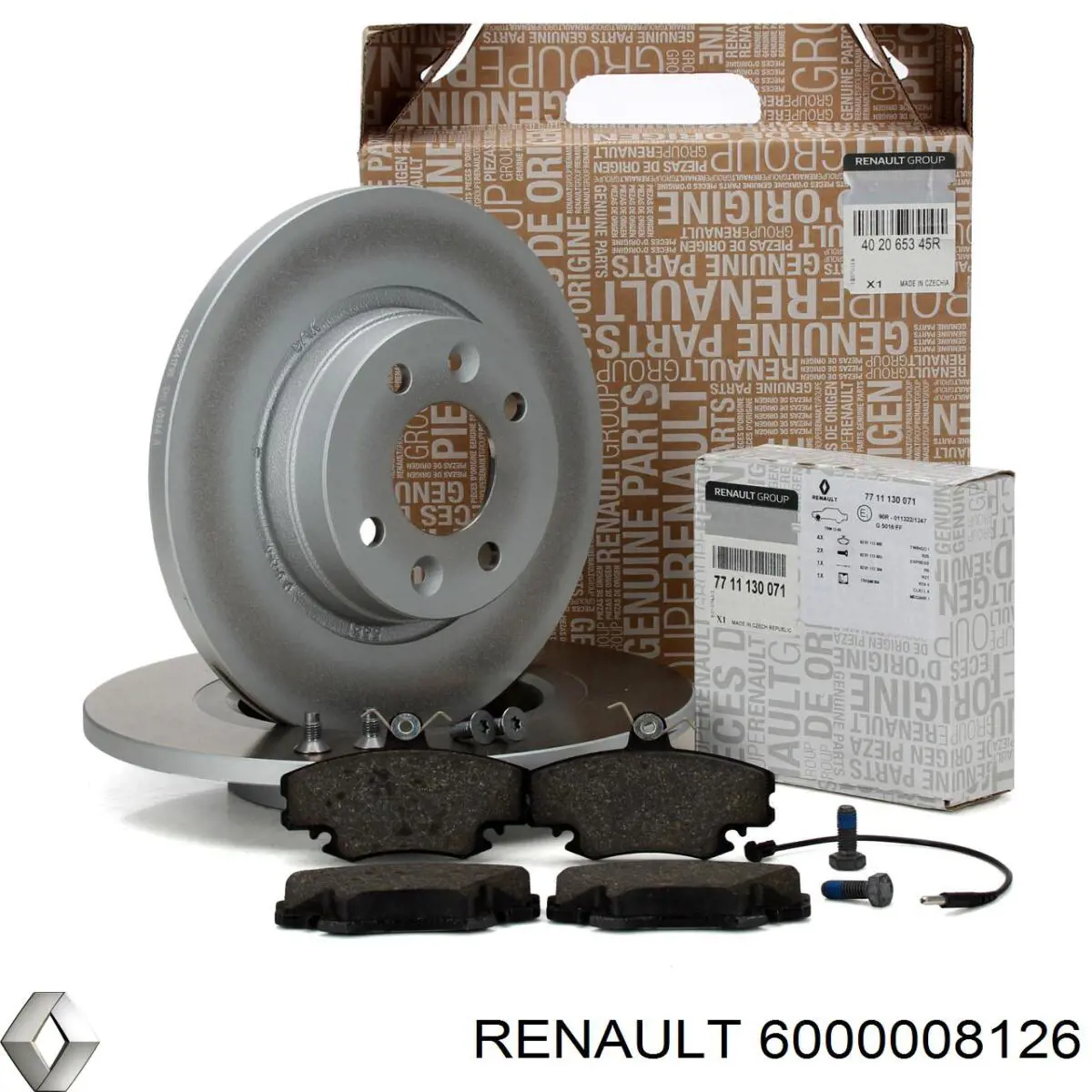 6000008126 Renault (RVI) передние тормозные колодки
