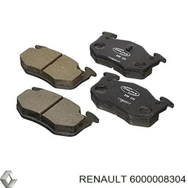 Передние тормозные колодки 6000008304 Renault (RVI)