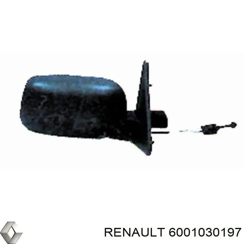 Правое боковое зеркало 6001030197 Renault (RVI)