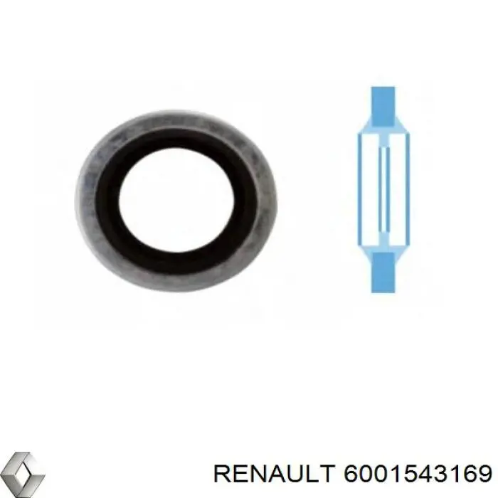 6001543169 Renault (RVI) прокладка пробки поддона двигателя