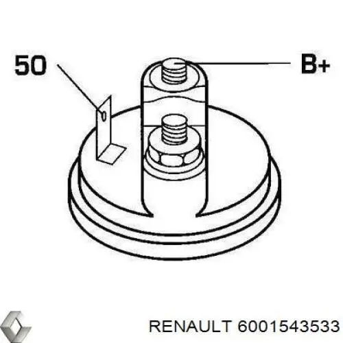 6001543533 Renault (RVI) стартер