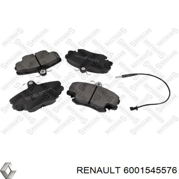 6001545576 Renault (RVI) передние тормозные колодки