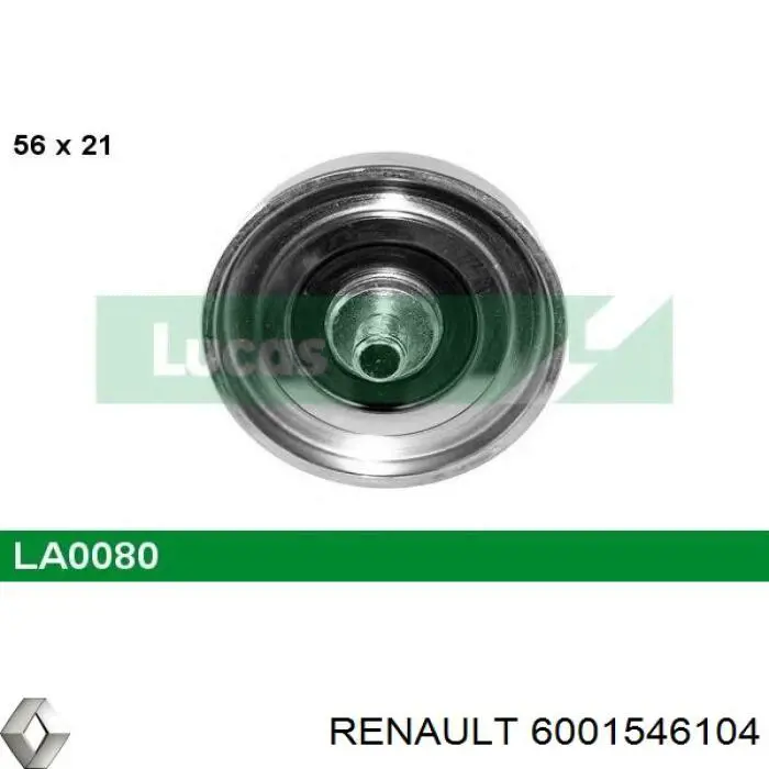 Паразитный ролик 6001546104 Renault (RVI)