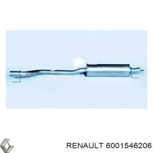 6001548357 Renault (RVI) глушитель, задняя часть