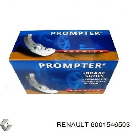 Задние барабанные колодки 6001546503 Renault (RVI)