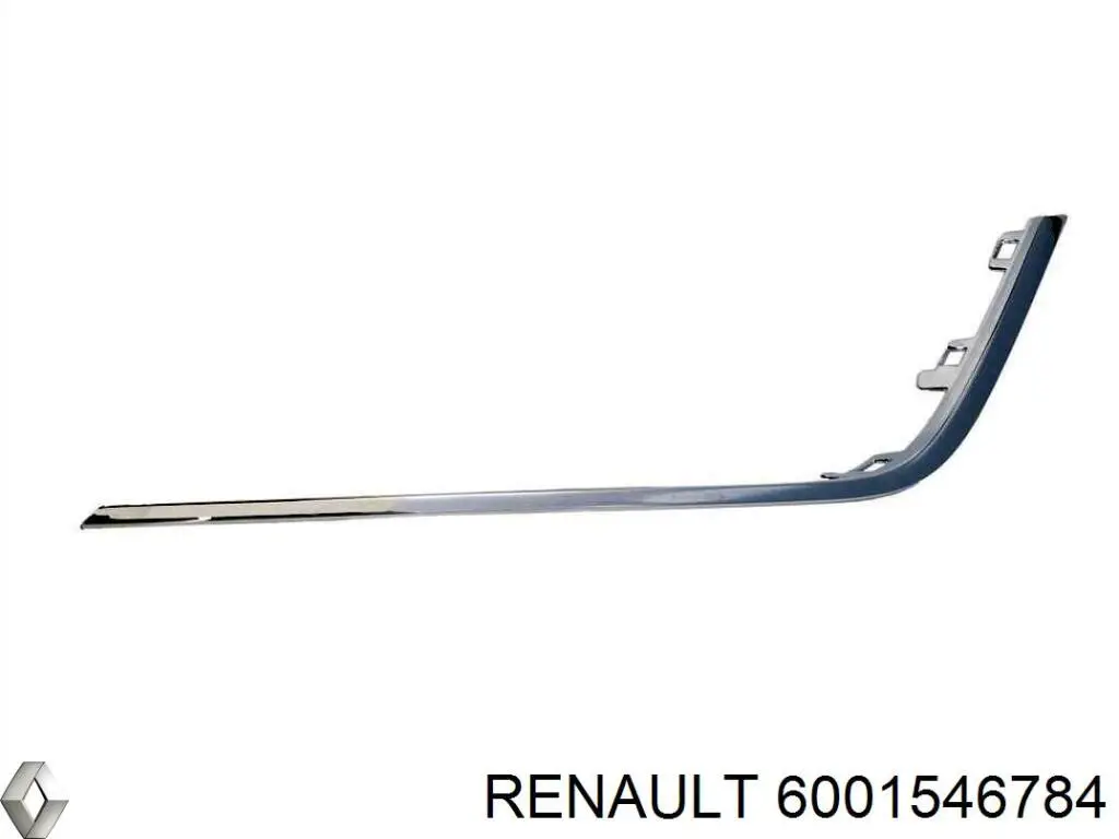6001546784 Renault (RVI) grelha direita do pára-choque dianteiro