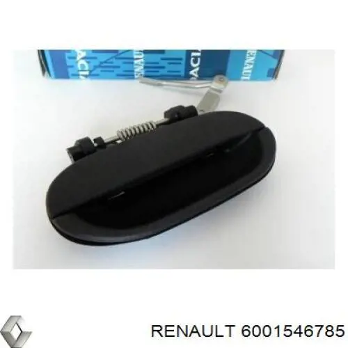 Заглушка (решетка) противотуманных фар бампера переднего правая 6001546785 Renault (RVI)