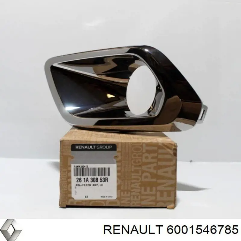 Заглушка противотуманки передней правой Renault (RVI) 6001546785