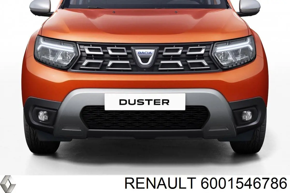 Заглушка (решетка) противотуманных фар бампера переднего левая 6001546786 Renault (RVI)