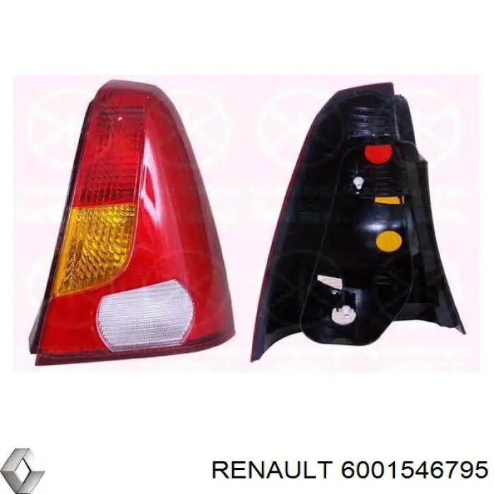 Фонарь задний правый Renault (RVI) 6001546795 цена, от 30.49 USD