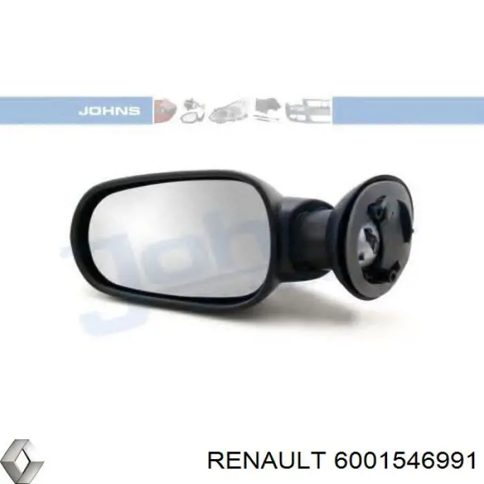 6001546991 Renault (RVI) зеркало заднего вида левое