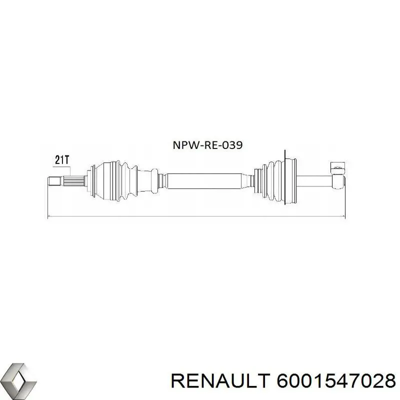 Купить 6001547028 Renault (RVI) Привод в сборе левый