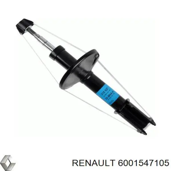 6001547105 Renault (RVI) амортизатор передний