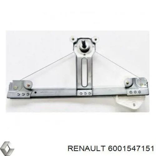 6001547151 Renault (RVI) mecanismo de acionamento de vidro da porta traseira esquerda