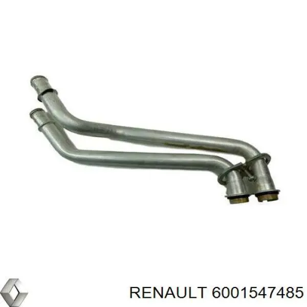 6001547485 Renault (RVI) mangueira do radiador de aquecedor (de forno, dupla)