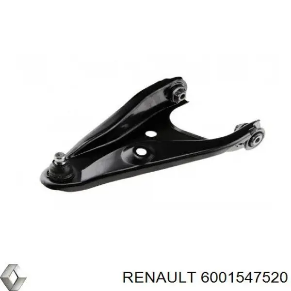 Левый рычаг передней нижней подвески Renault (RVI) 6001547520 цена, от 26.61 USD