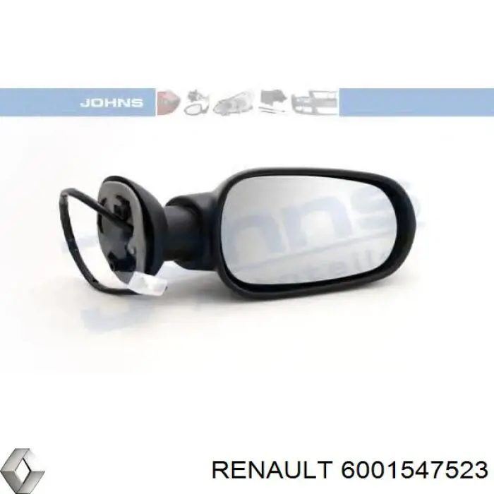 6001547523 Renault (RVI) зеркало заднего вида правое