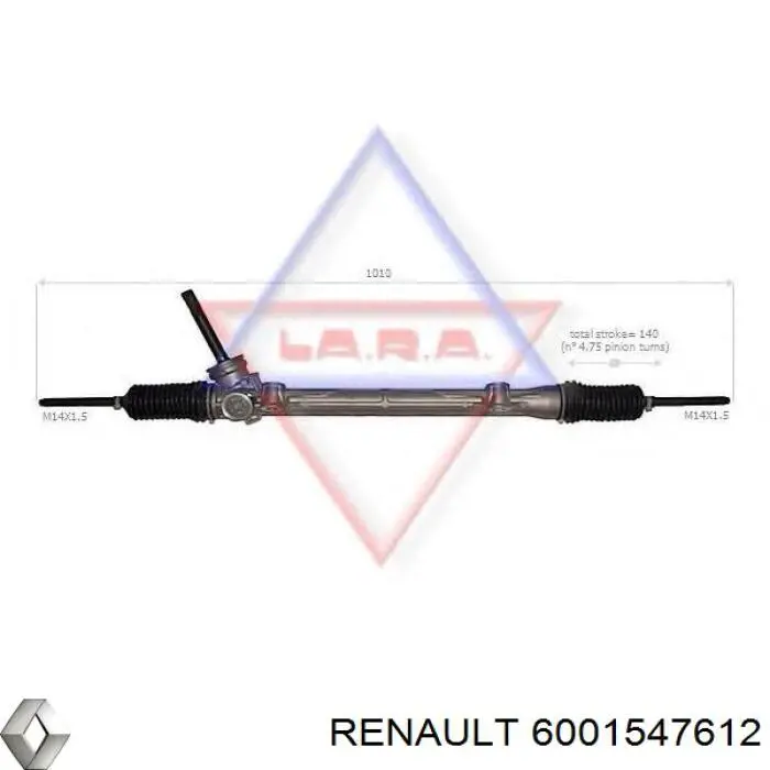 Реечный рулевой механизм Renault (RVI) 6001547612 цена, от 89.91 USD