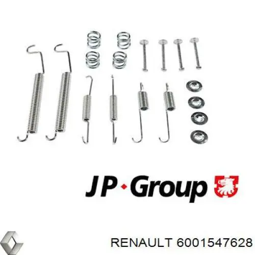 Kit de montaje, zapatas de freno traseras 6001547628 Renault (RVI)