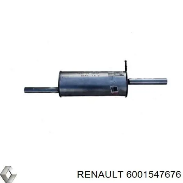 6001547676 Renault (RVI) глушитель, задняя часть