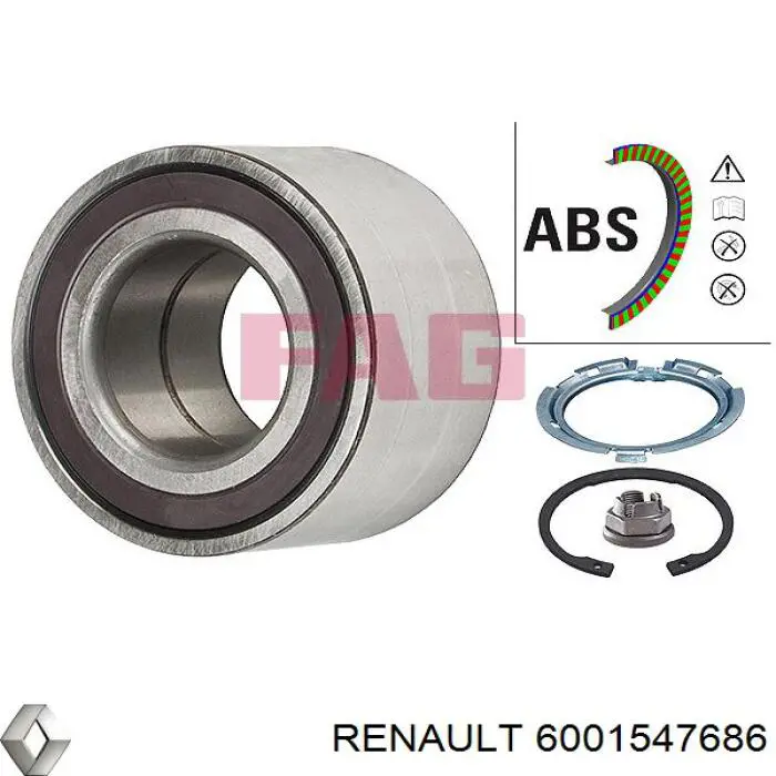Купить 6001547686 Renault (RVI) Подшипник передней ступицы