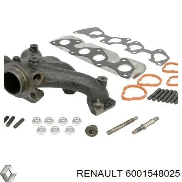 6001548025 Renault (RVI) tubo coletor de escape