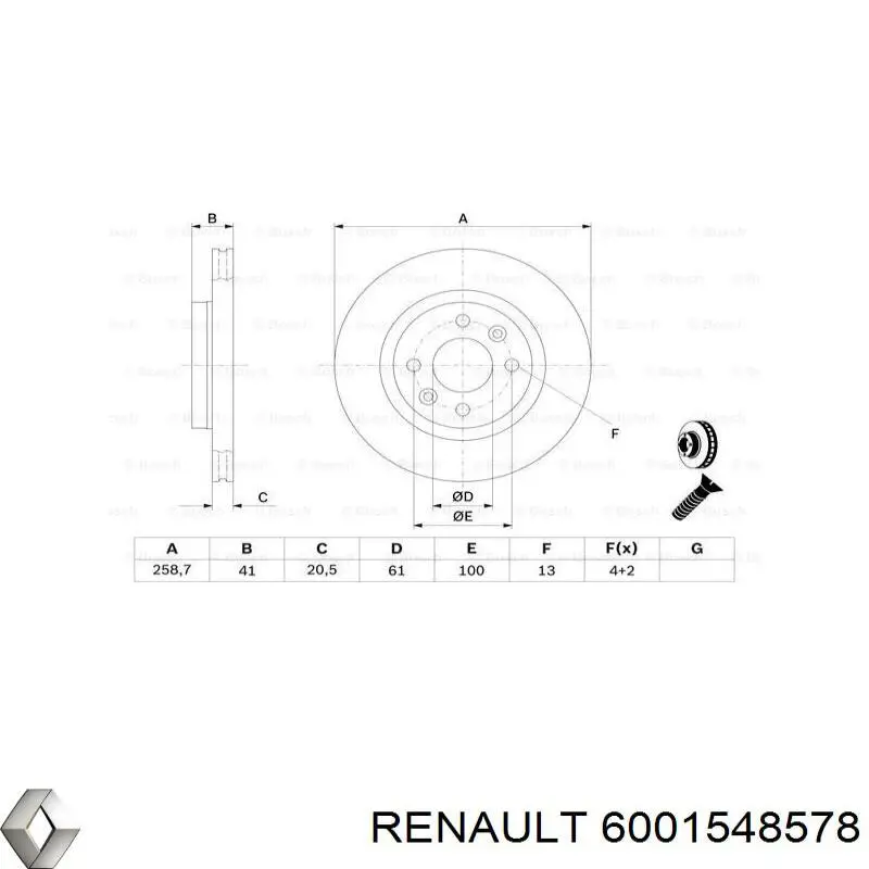 Купить 6001548578 Renault (RVI) Ротор тормозной