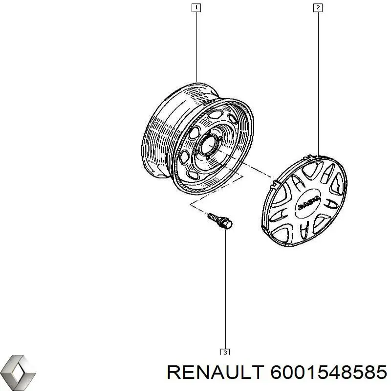 6001546202 Renault (RVI) колпак колесного диска