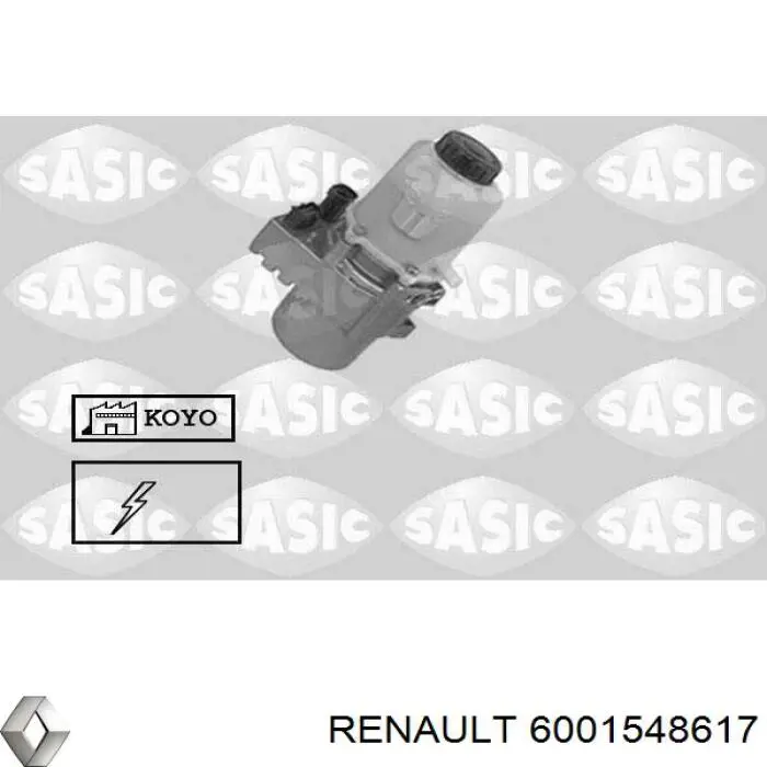 Насос ГУР 6001548617 Renault (RVI)