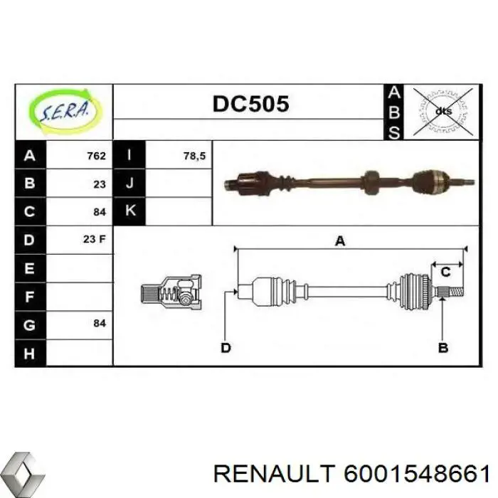 6001548661 Renault (RVI)