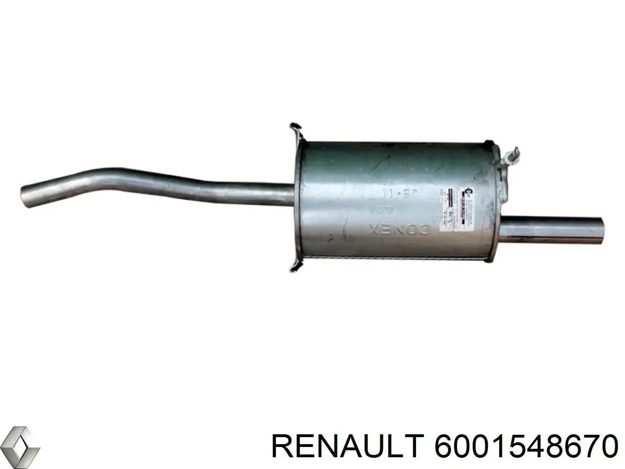 6001548670 Renault (RVI) глушитель, задняя часть