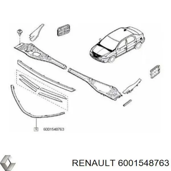 Молдинг решетки радиатора нижний Polcar 2800052 цена, от 32.68 USD