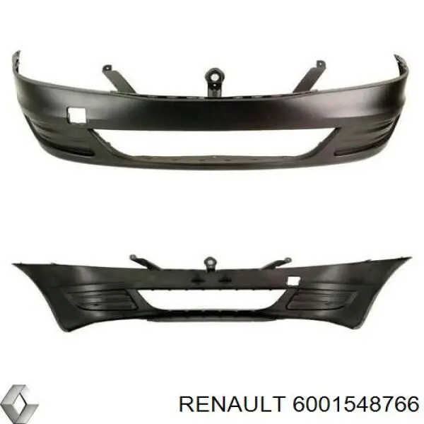 Передний бампер 6001548766 Renault (RVI)