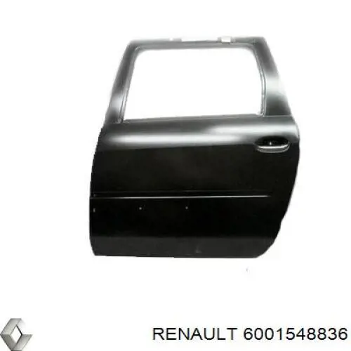 Дверь задняя, левая Renault (RVI) 6001548836 цена, от 94.39 USD