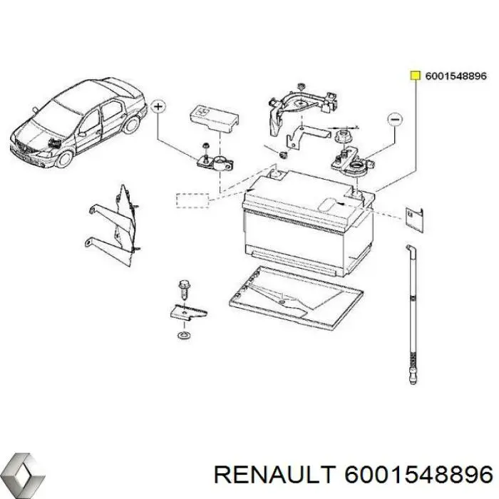 Аккумулятор Renault (RVI) 6001548896