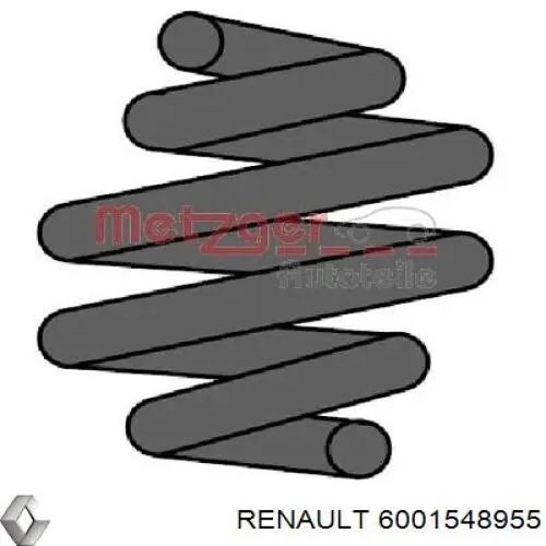Пружина амортизатора Renault (RVI) 6001548955 цена, от 24.72 USD