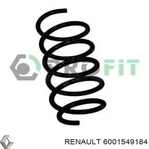 Передняя пружина 6001549184 Renault (RVI)