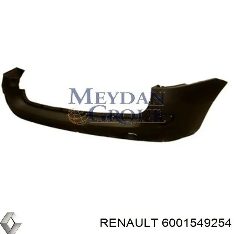 Бампер задний Renault (RVI) 6001549254
