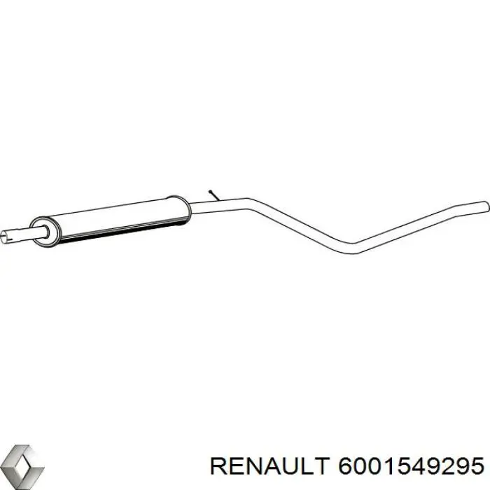 Silenciador del medio 6001549295 Renault (RVI)