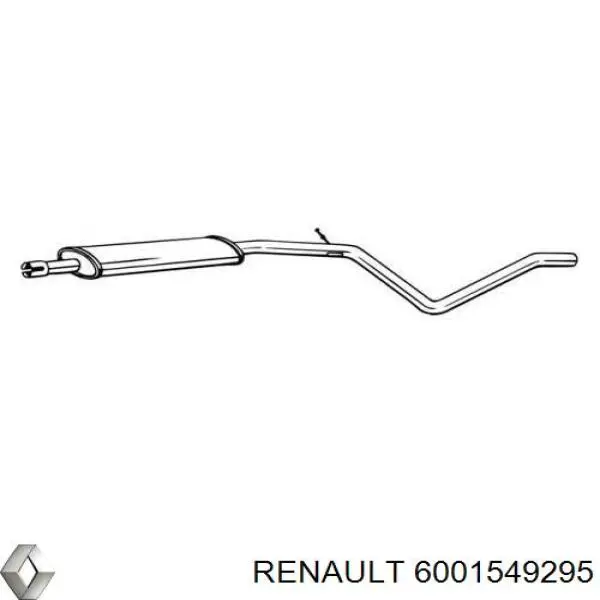 6001549295 Renault (RVI) Глушитель центральный