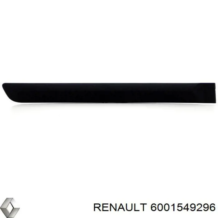 6001549296 Renault (RVI) moldura da porta traseira direita