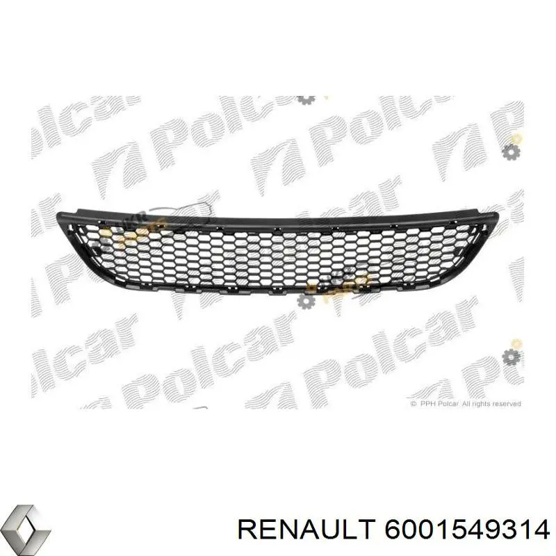 Решетка бампера переднего 6001549314 Renault (RVI)