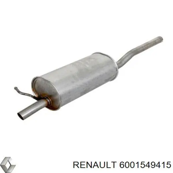 6001549415 Renault (RVI) глушитель, задняя часть