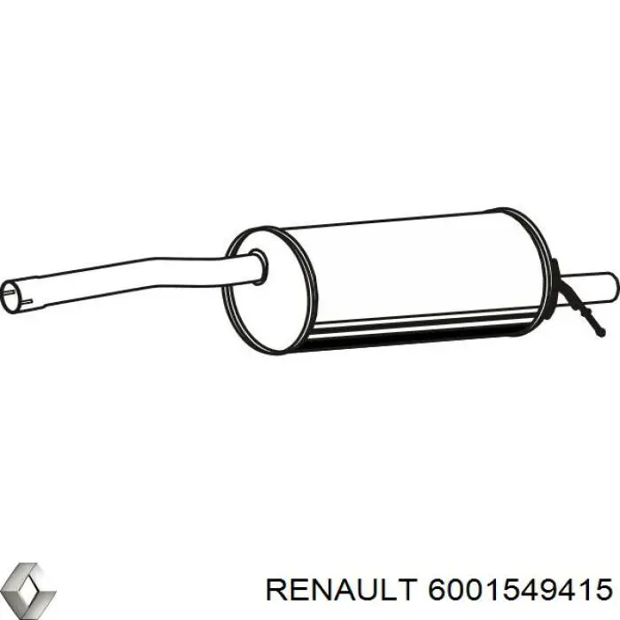 Выхлоп задний Renault (RVI) 6001549415 цена, от 45.80 USD