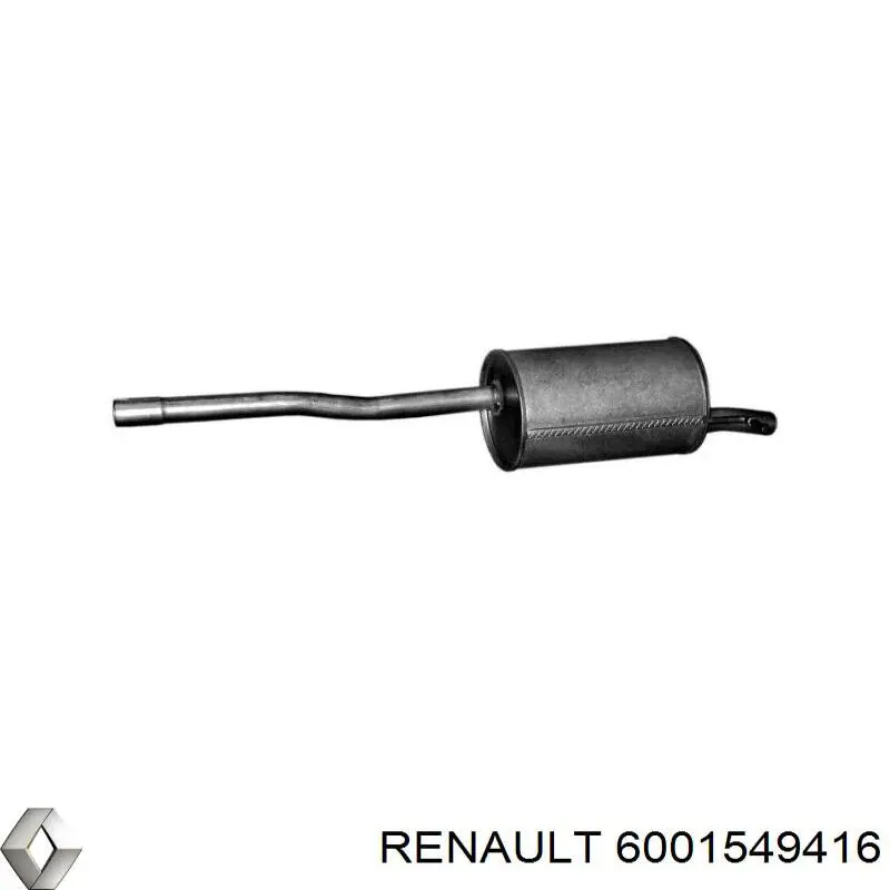 Купить 6001549416 Renault (RVI) Глушитель задний