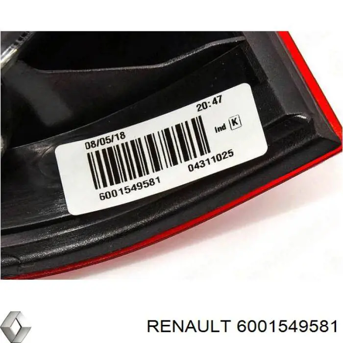 Задняя левая фара Renault (RVI) 6001549581 цена, от 37.85 USD