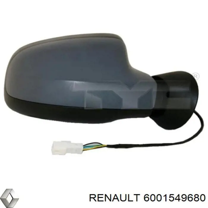 6001549680 Renault (RVI) зеркало заднего вида левое