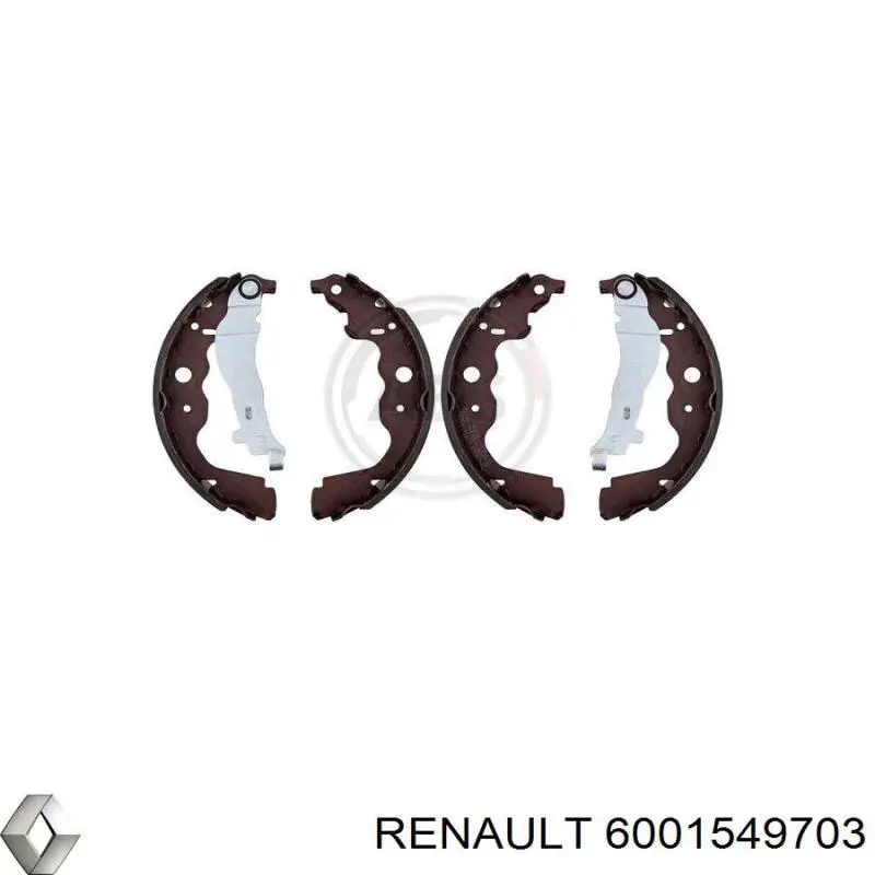 6001549703 Renault (RVI) колодки тормозные задние барабанные